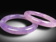 Contemporary Jade Carving in China Lavender jadeite bangles from Foshan in China’s Guangdong province. Bangles of this quality fetch tens of thousands of dollars.