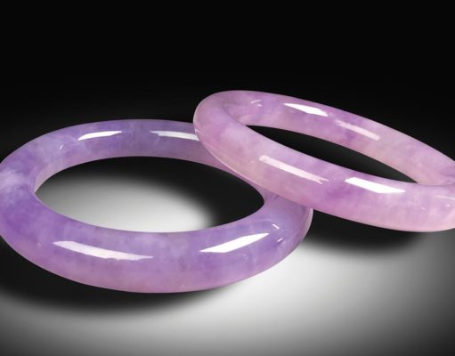 Contemporary Jade Carving in China Lavender jadeite bangles from Foshan in China’s Guangdong province. Bangles of this quality fetch tens of thousands of dollars.