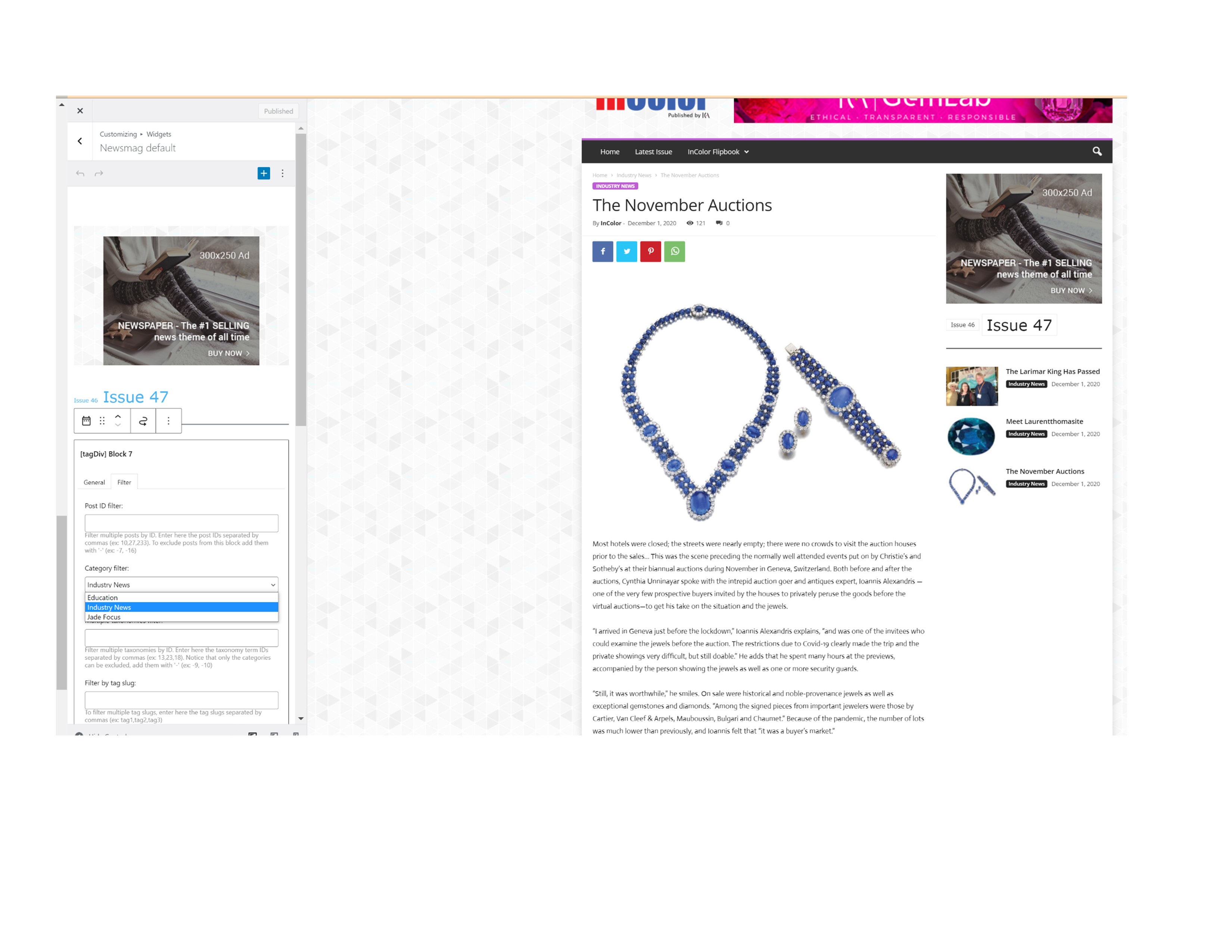 Newsmag default (widget)