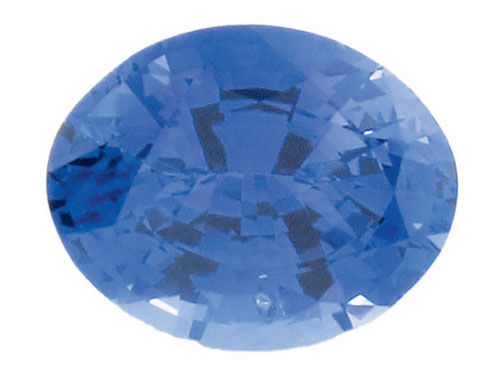 A 2.44-ct sapphire.