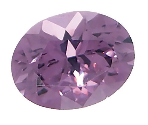 Purple spinel 8.1x6.2mm, no treatment.
