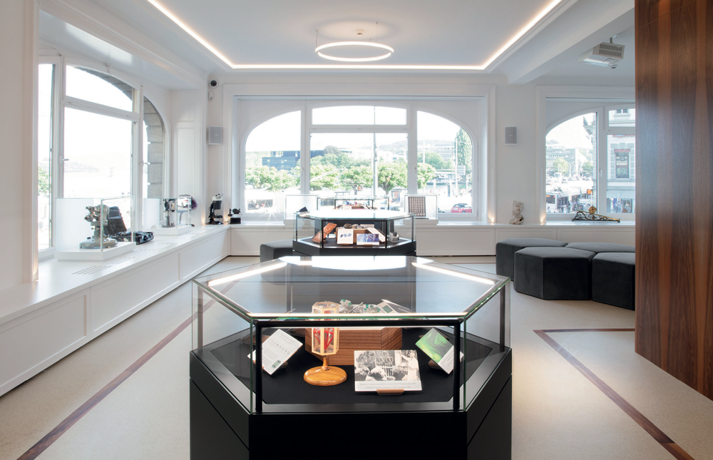 The Big Three – Emerald, Ruby, and Sapphire – in their own display cases.
